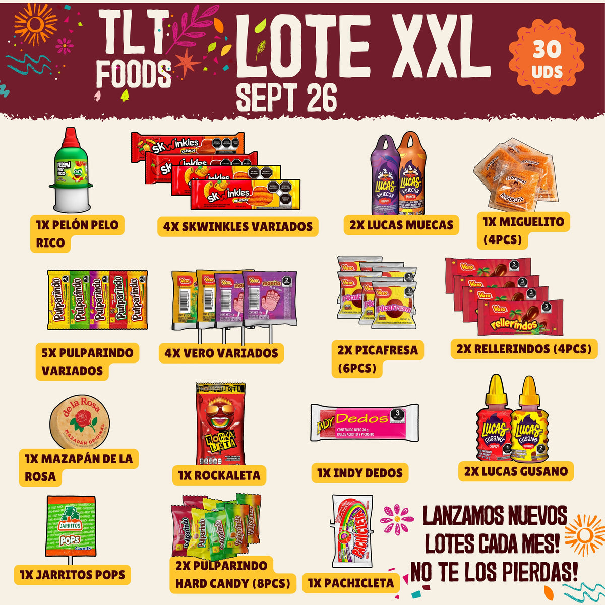 LOTE DULCES MEXICANOS