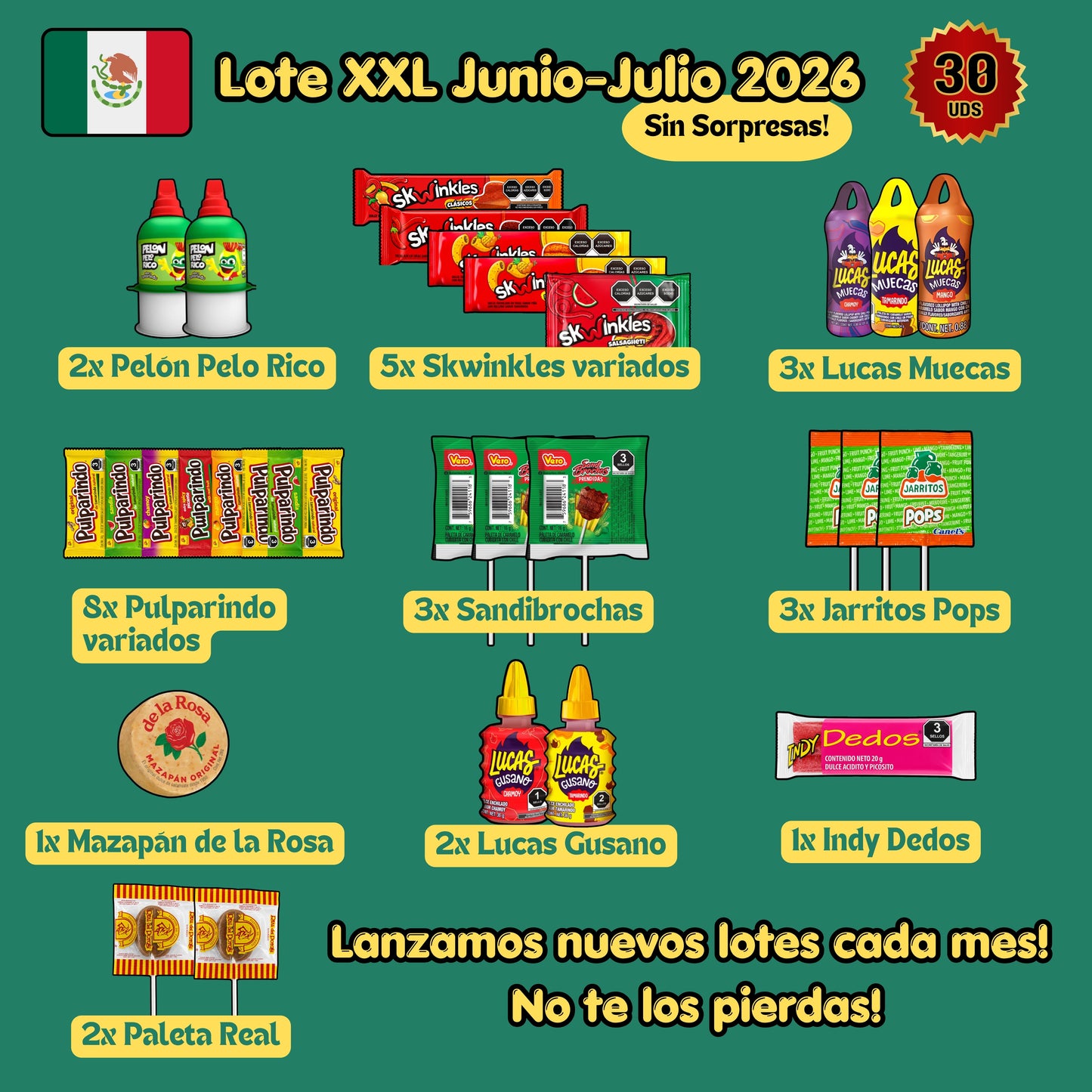 LOTE DULCES MEXICANOS