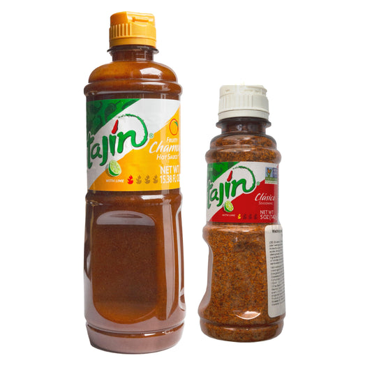 Pack Tajín Salsa Chamoy 455ml +Tajín Clásico en polvo 142g - TLT FOODS - Dulces mexicanos